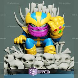 Chibi STL Collection - Thanos on Throne Chibi