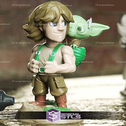 Chibi STL Collection - Luke and Yoda Chibi