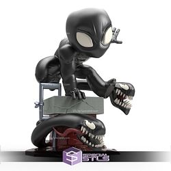 Chibi STL Collection - Symbiote Spider-Man Chibi