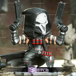 Chibi STL Collection - Overwatch Reaper Chibi