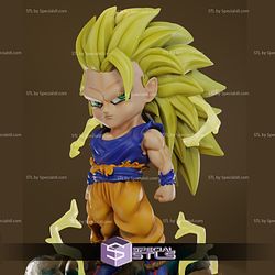 Goku Super Saiyan 3 Chibi - Shirtoid