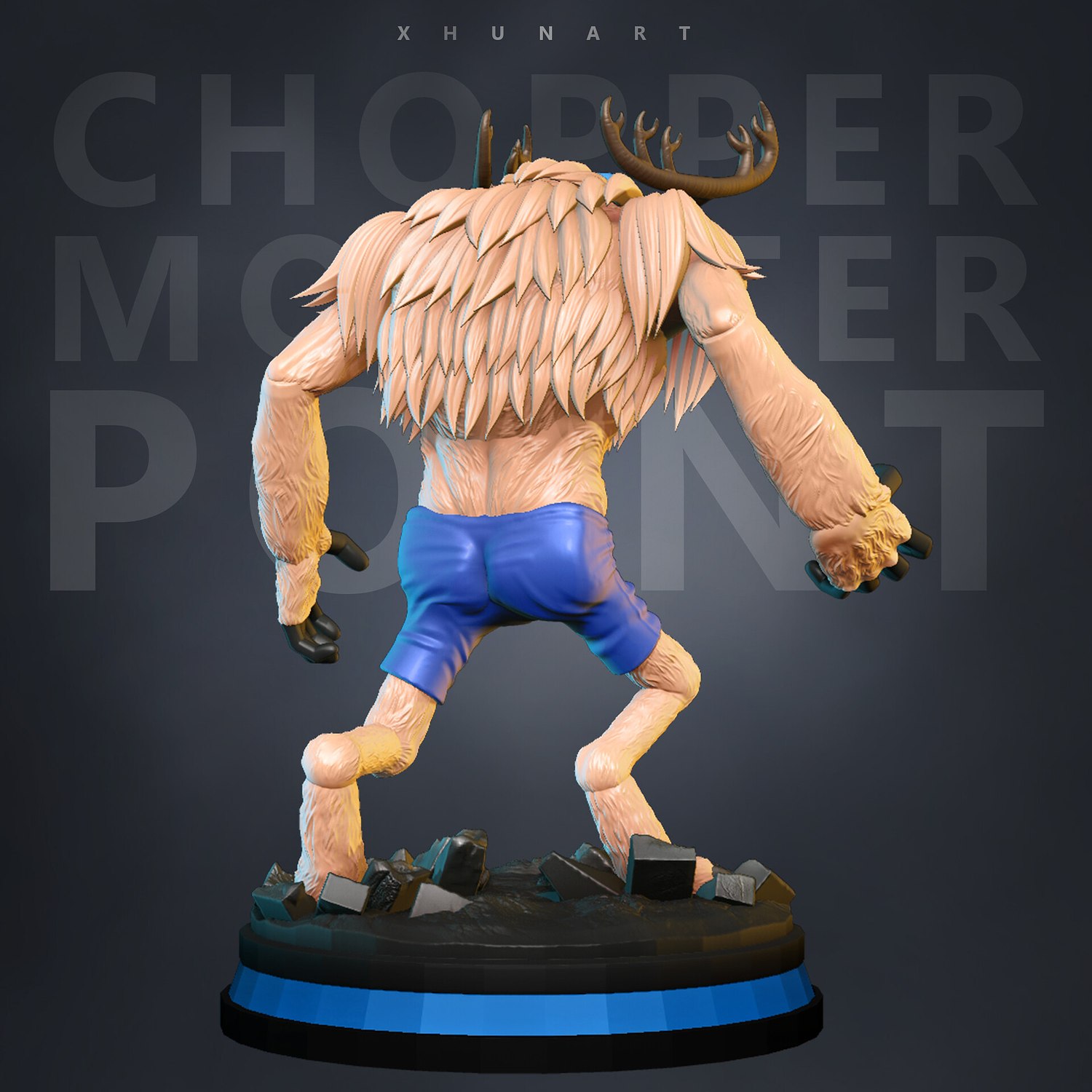 chopper one piece coasters v2 by tecnoculebras, Download free STL model