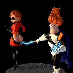 Elastigirl and Syndrome From Incredibles