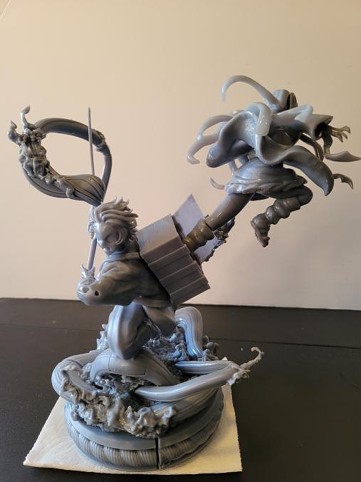 STL file DEMON SLAYER TANJIRO KAMADO Statue 🇯🇵・3D printer design to  download・Cults