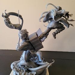 Tanjiro and Nezuko 3D Printable Model from Demon Slayer STL