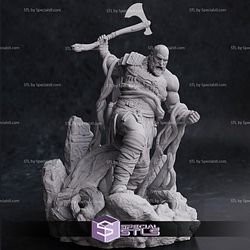 Kratos Action Pose