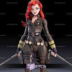 Black Widow Cartoon