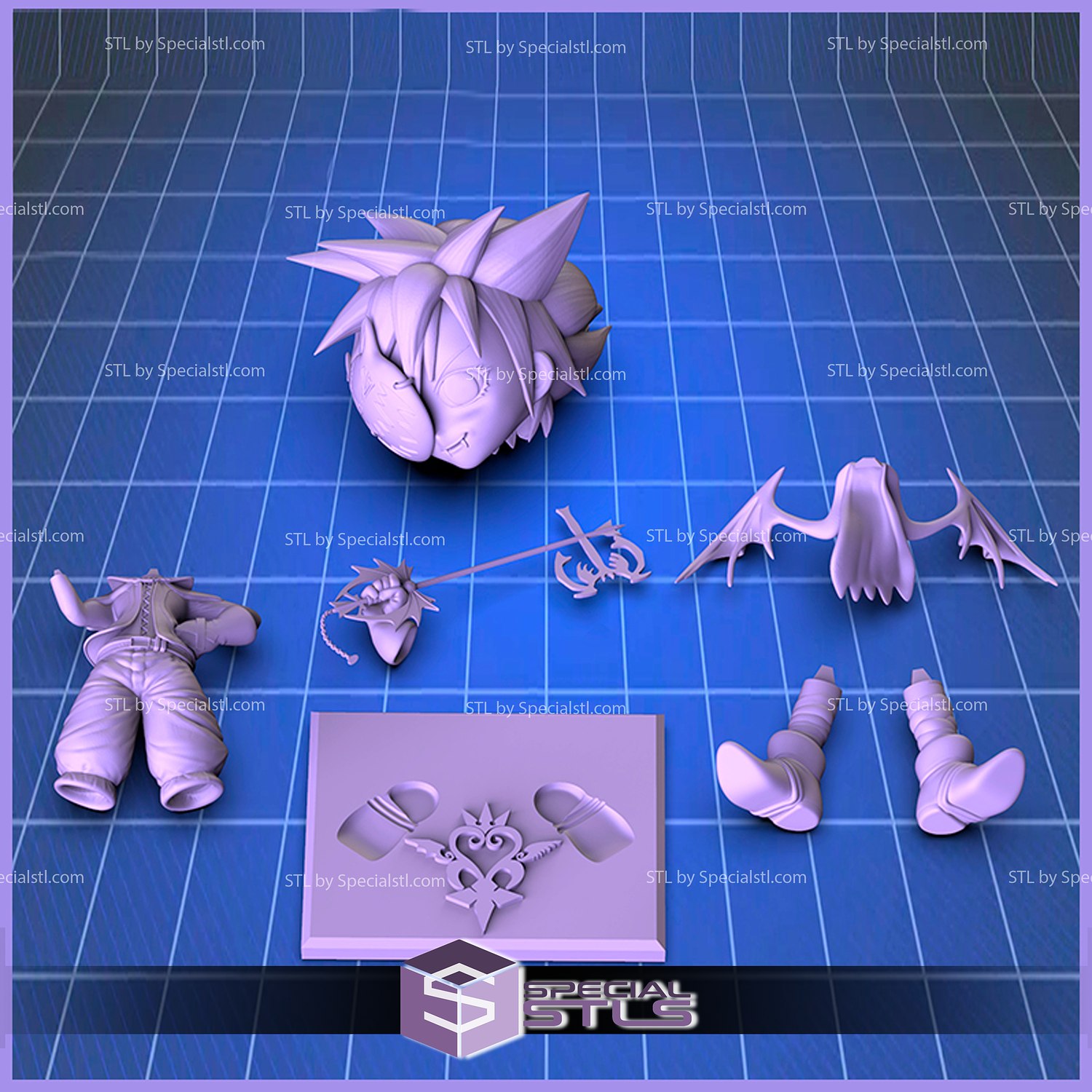 STL file Sora // Kingdom Hearts 4・3D print object to download・Cults