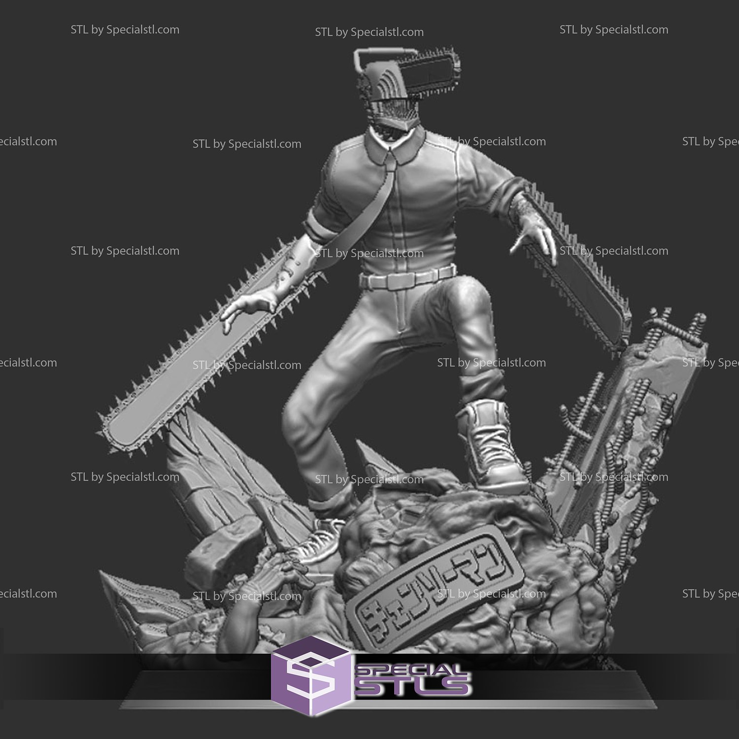 Denji (chainsaw man) by PrintChallenge, Download free STL model