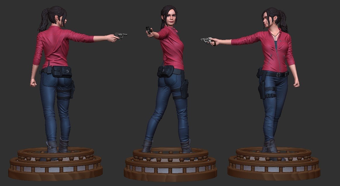 Claire Redfield - Resident Evil - 32mm Miniature | 3D Print Model