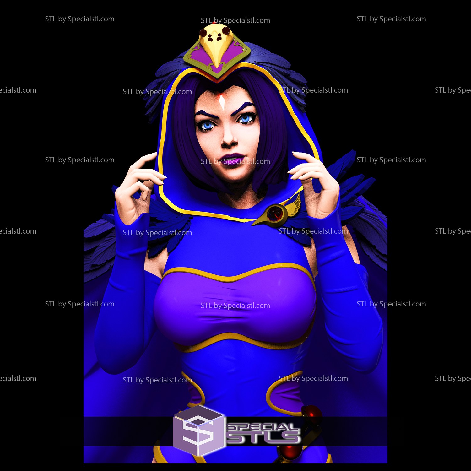 Raven - 3D printable model (DC teen titans)