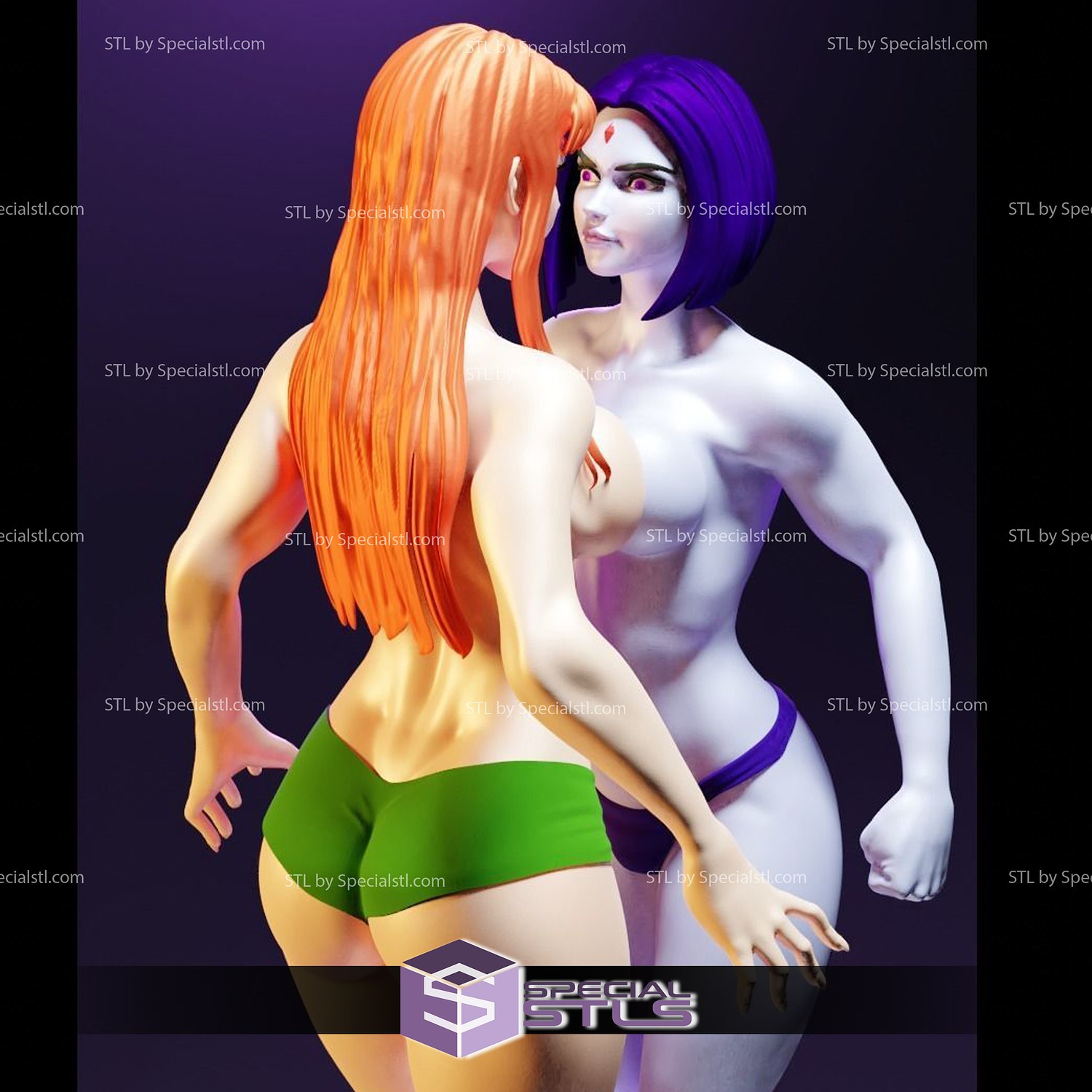 Starfire and Raven NSFW