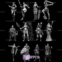 March 2022 Dungeon Pin-ups Miniatures