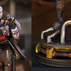 Geralt Cyberpunk V2 Fanart