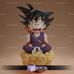 Goku sitting on Cloud