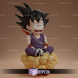 Goku sitting on Cloud