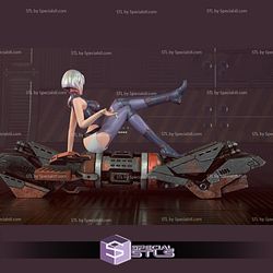 Lucy Cyberpunk Edgerunners Sitting Pose