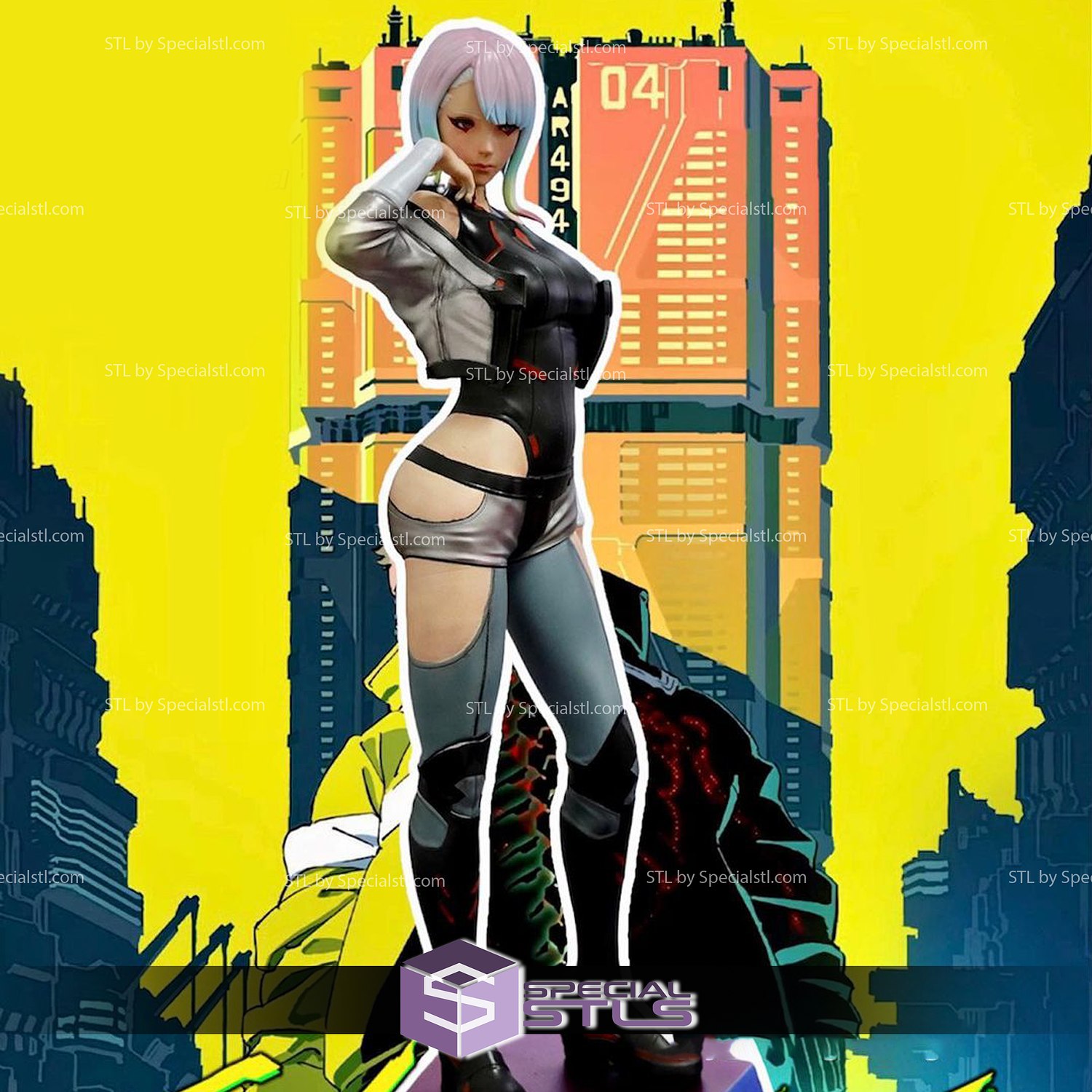 Lucy - STL Cyberpunk Edgerunners Anime Model Figure