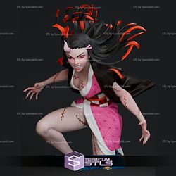 Nezuko Demon Form 3D Printable V2 from Demon Slayer 3D Model