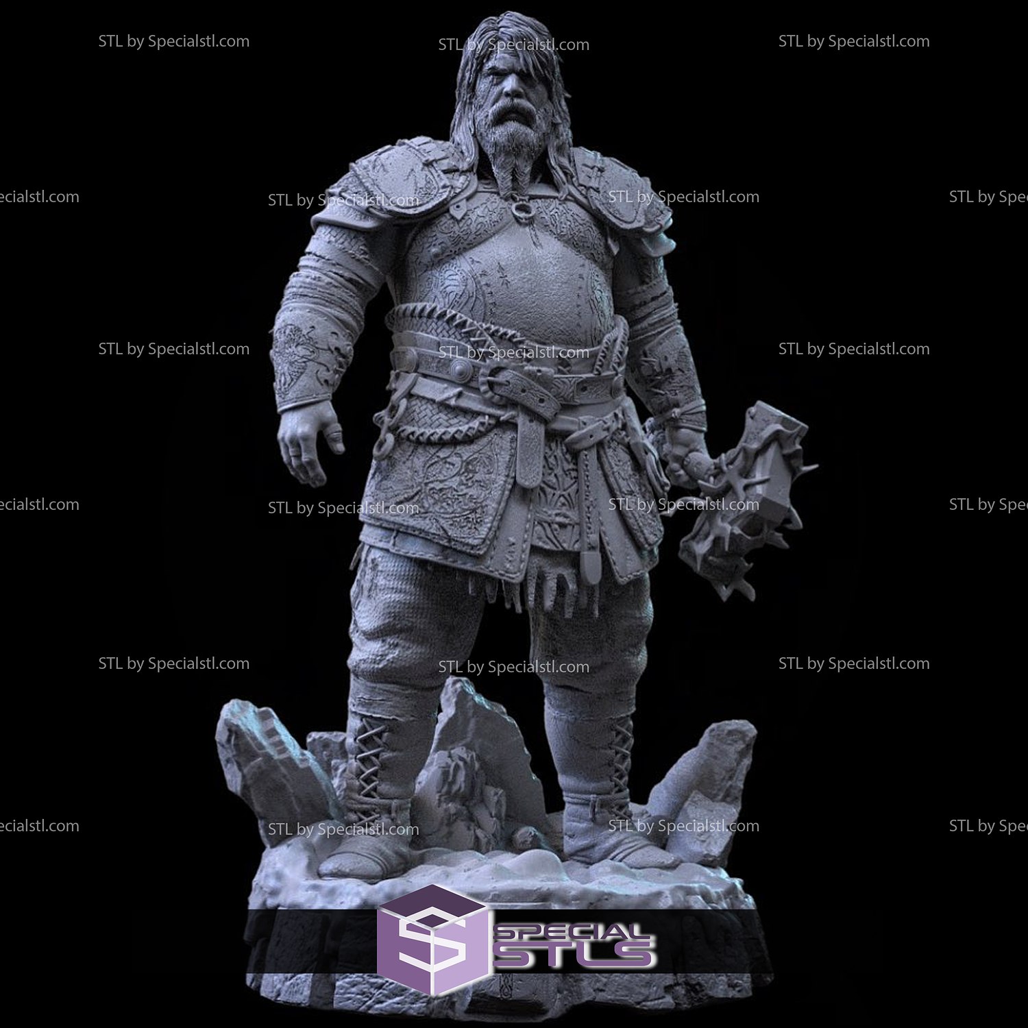 Thor - God of War Ragnarok - Escala 1:10 24cm - 3D CREATIONS OFICIAL