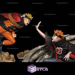 Naruto vs Pain Diorama