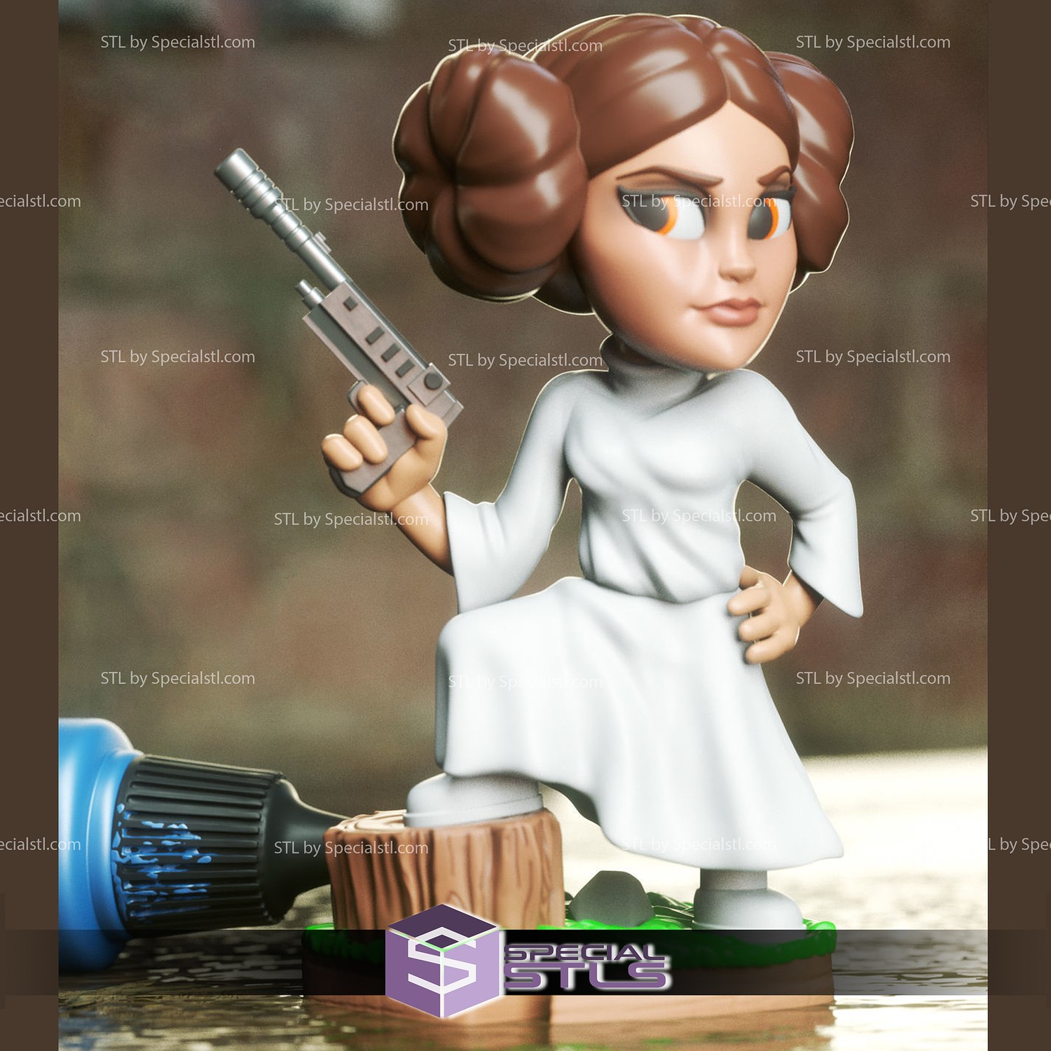 Chibi STL Collection - Princess Leia | SpecialSTL