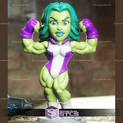 Chibi STL Collection - She-Hulk