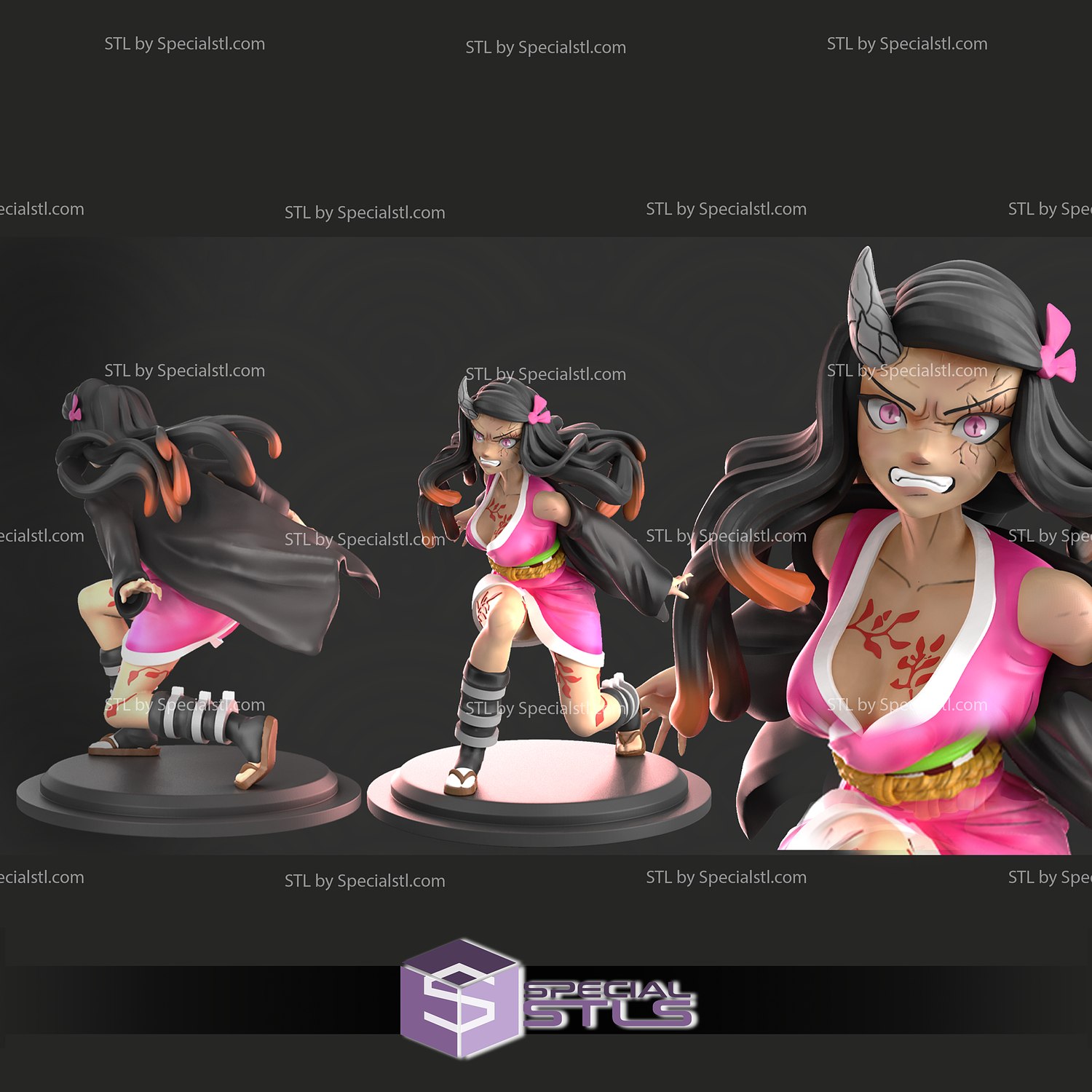 Nezuko Demon Slayer, 3D models download