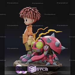Izzy and Tentomon Digimon