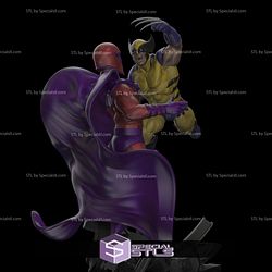 Wolverine VS Magneto Diorama