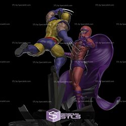 Wolverine VS Magneto Diorama