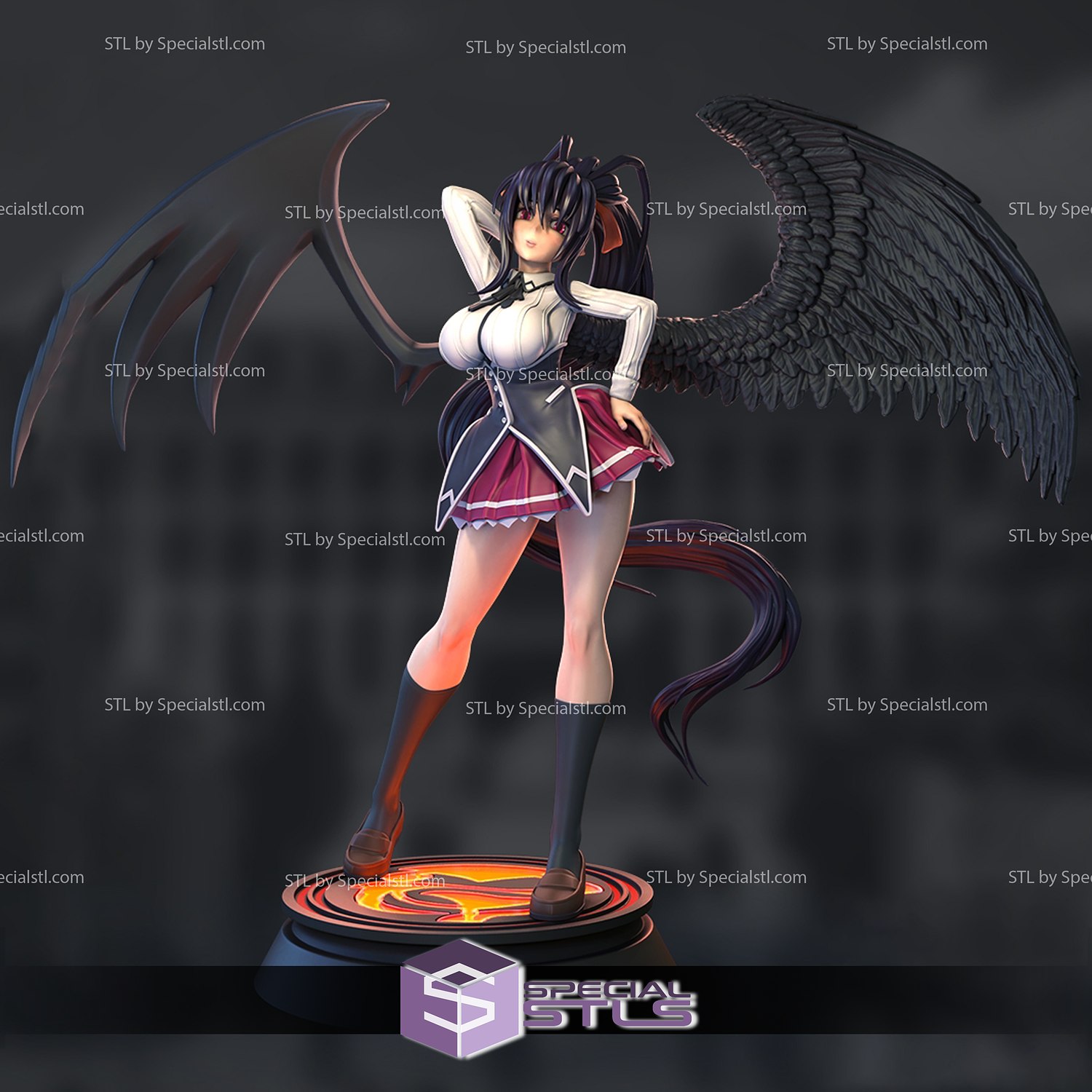 Akeno Himejima 3D Model High School DxD | SpecialSTL