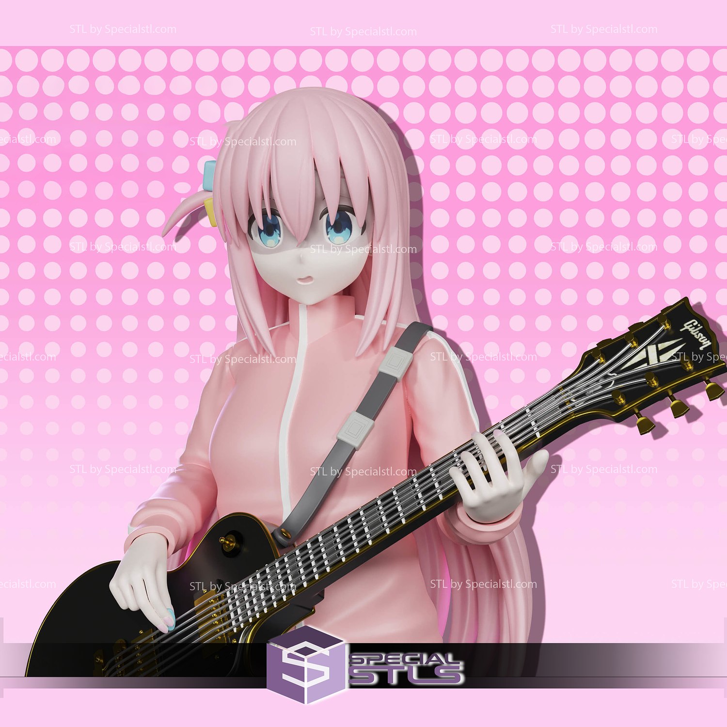 Gotoh Hitori - Bocchi the Rock 3D Model in Woman 3DExport