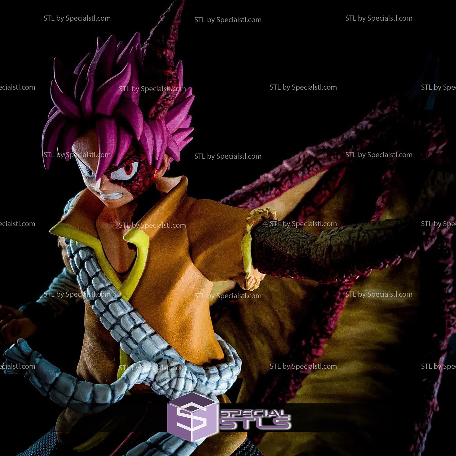 Natsu 3D Model Dragneel Dragon Form