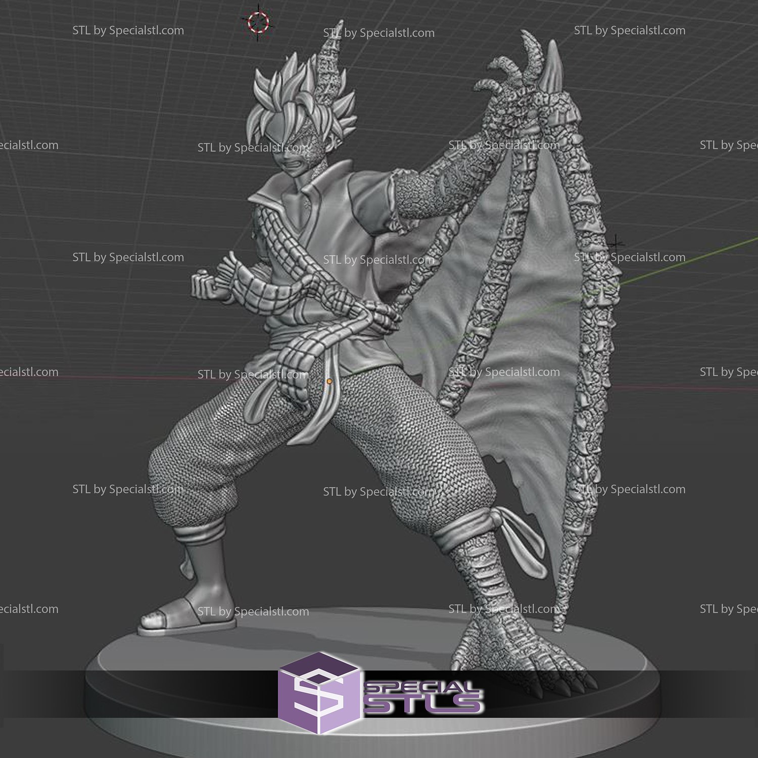 Natsu 3D Model Dragneel Dragon Form