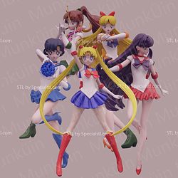 Sailor Moon 3D Model Collection