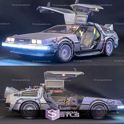 DeLorean 3D Model time machine