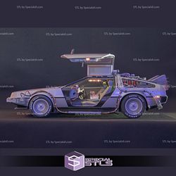 DeLorean 3D Model time machine