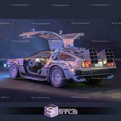 DeLorean 3D Model time machine