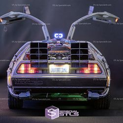 DeLorean 3D Model time machine