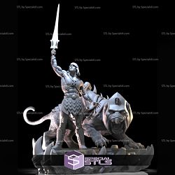 He-man and Battlecat 3D Model Diorama