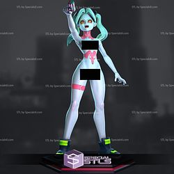 Rebecca Cyberpunk 3D Model Standing V2