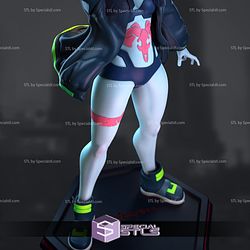 Rebecca Cyberpunk 3D Model Standing V2