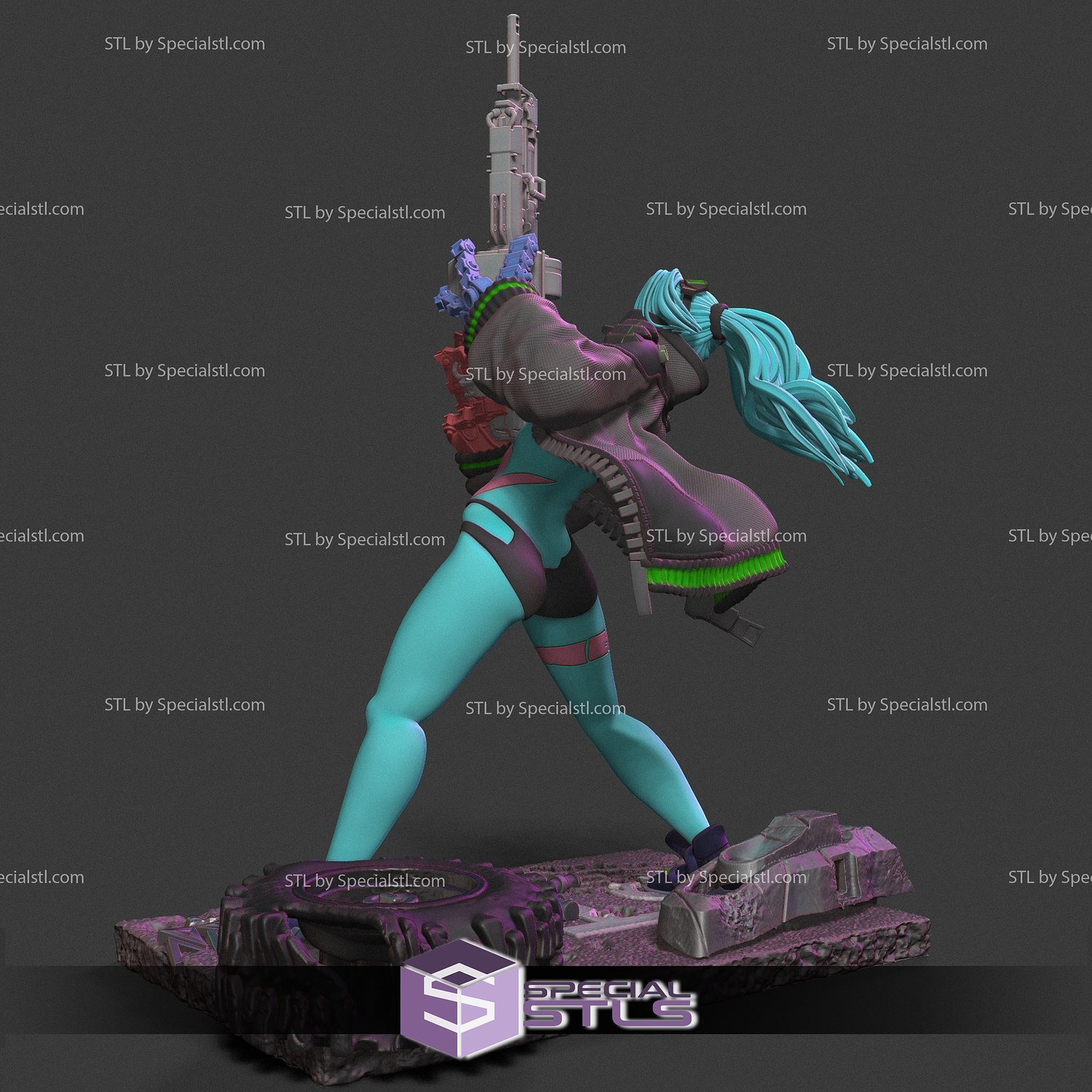 STL file Ciberpunk 2077 Rebecca's Gun Guts 🔫・3D printer model
