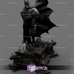 Batman 3D Model Stand on Demon Base