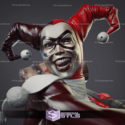 Harley Quinn Clown 3D Model Action Pose