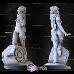 Chani Zendaya 3D Model Standing from Dune