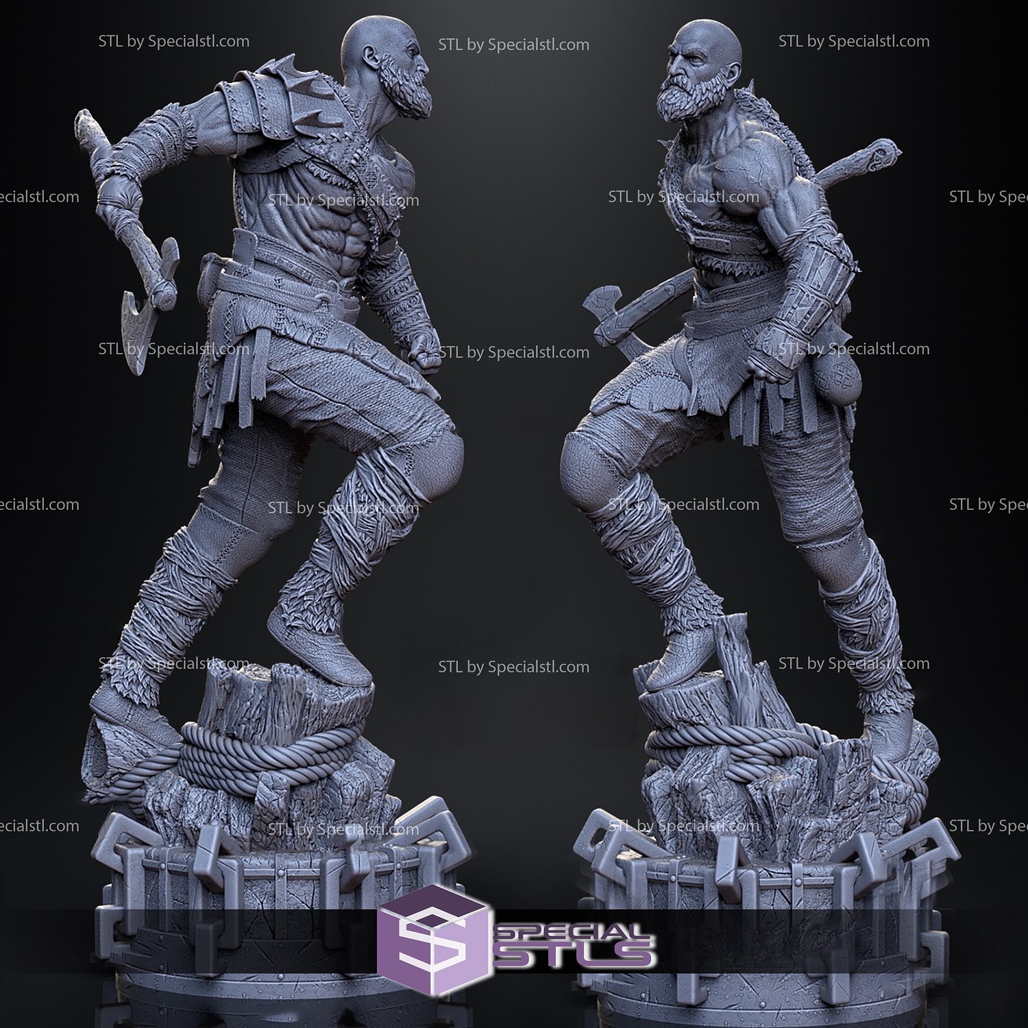 GOD OF WAR KRATOS 3D model 3D printable