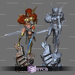 Angela Spawn 3D Model Standing