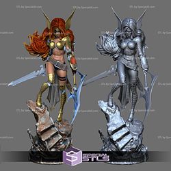 Angela Spawn 3D Model Standing